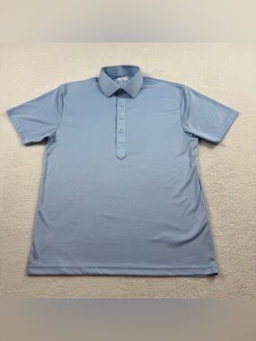SOLD Collars and co. Dress collar polo shirt men’s M solid blue performance